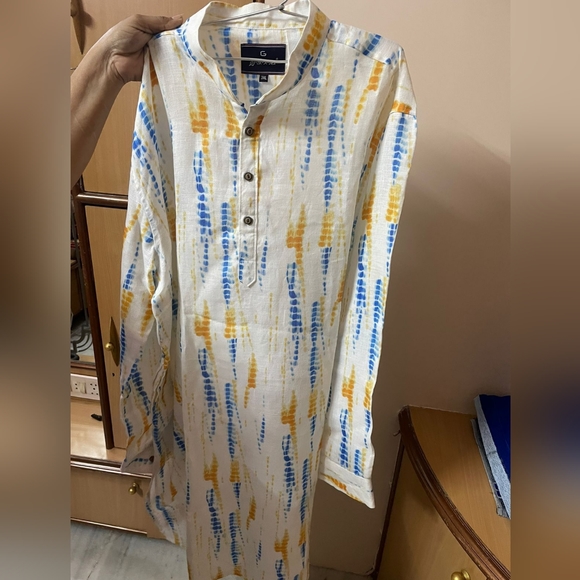Other - Printed Kurta for men - Yellow, Blue